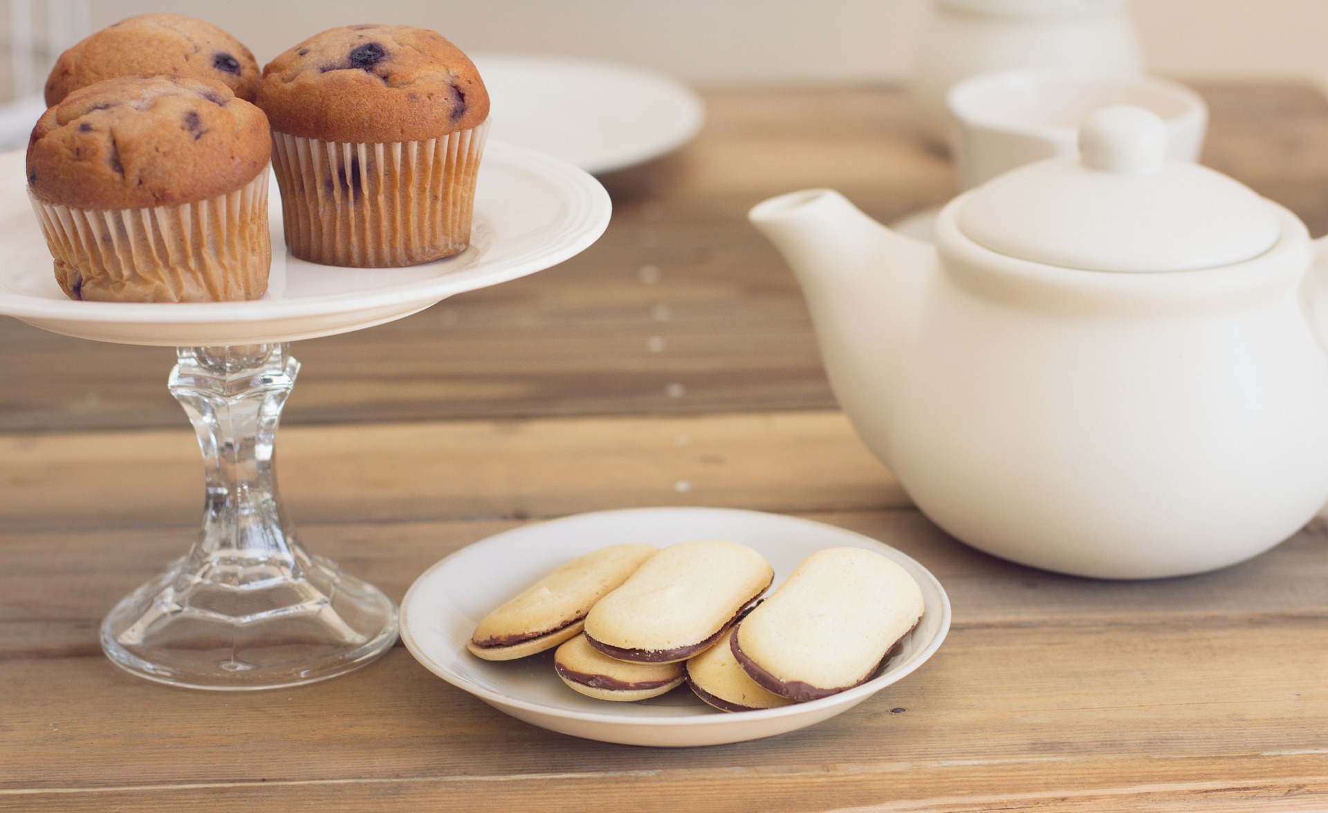 Muffins, Cooies, and Tea Pot